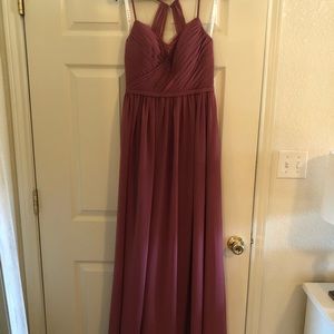 Azazie bridesmaids dress, desert rose, size 4 unaltered
